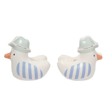 SunnyLife Inflatable Arm Bands Sid The Seagull Blue - Funky Gifts NZ