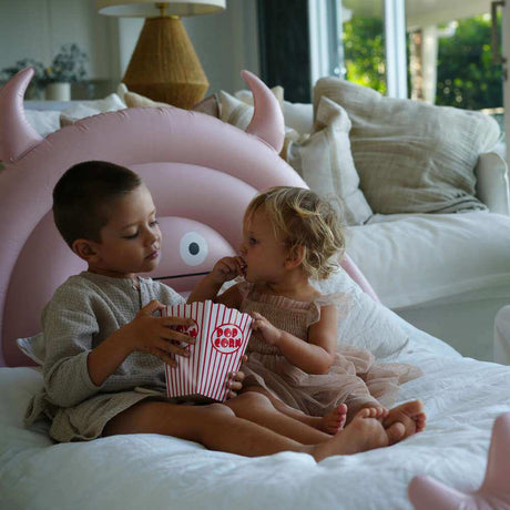 SunnyLife Kids Sleepover Bed Monster Pink - Funky Gifts NZ