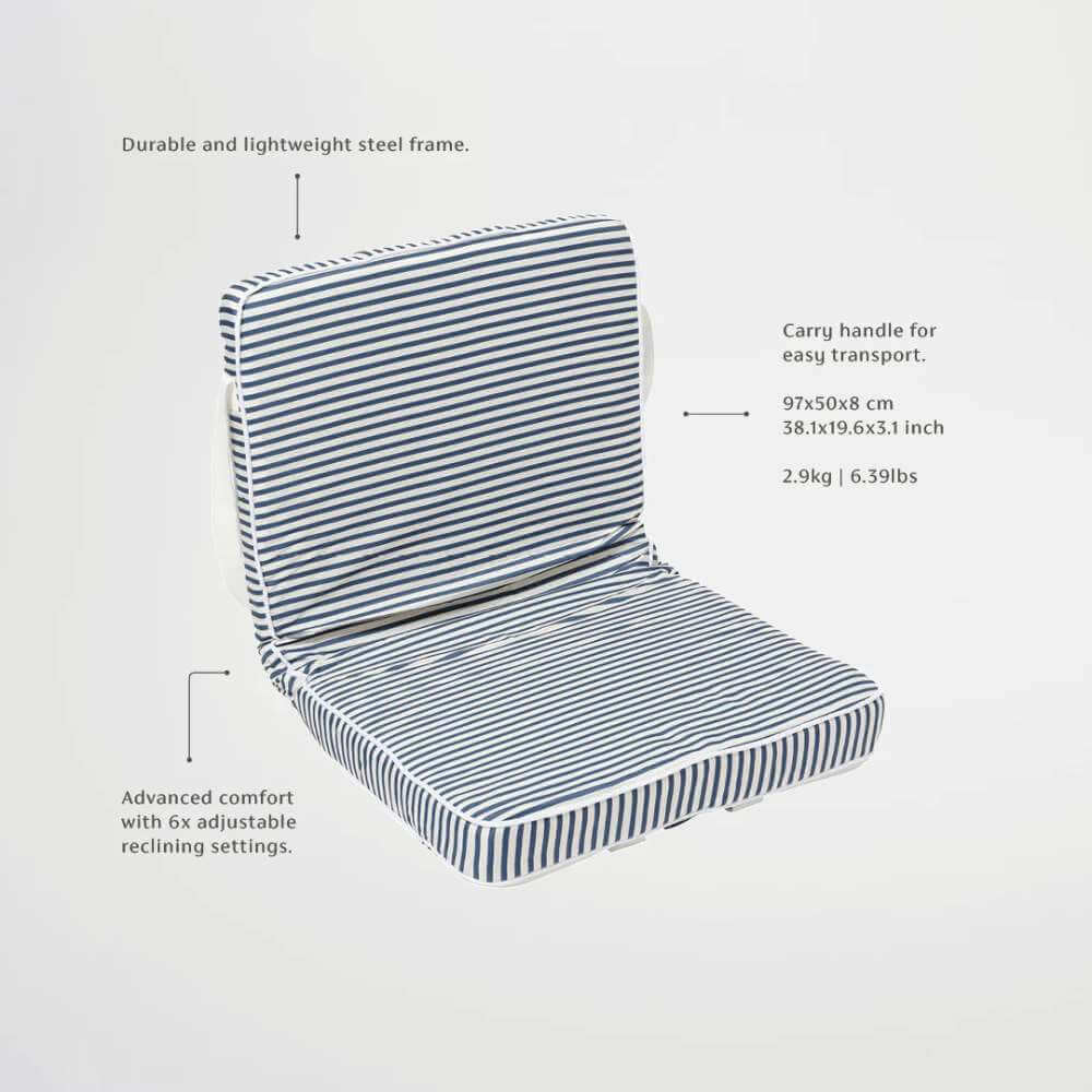 SunnyLife Take Anywhere Folding Chair Resort Stripe - Funky Gifts NZ