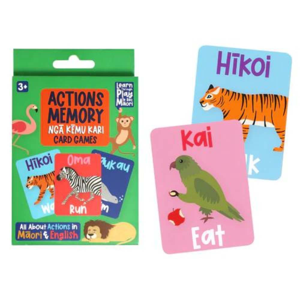 Te Reo Memory Game - Actions - Funky Gifts NZ