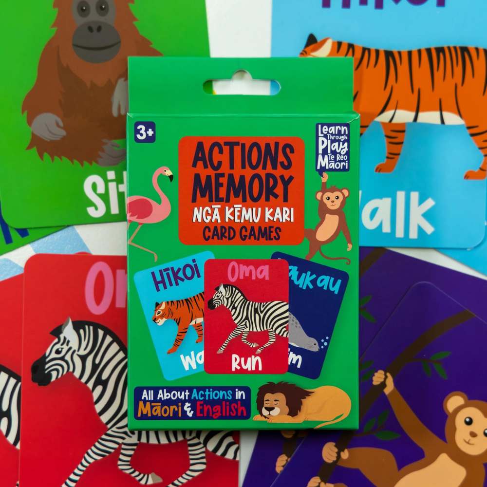 Te Reo Memory Game - Actions - Funky Gifts NZ