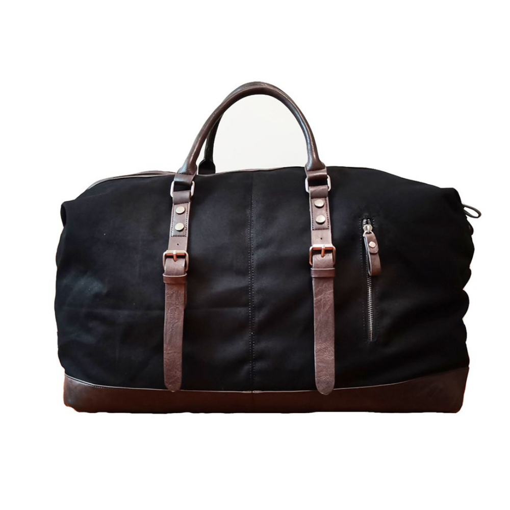 Tekapo Overnighter Bag - Black - Funky Gifts NZ