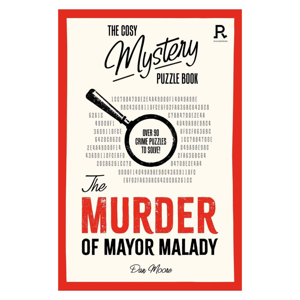 The Cosy Mystery Puzzle Book - The Murder of Mayor  Malady - Funky Gifts NZ