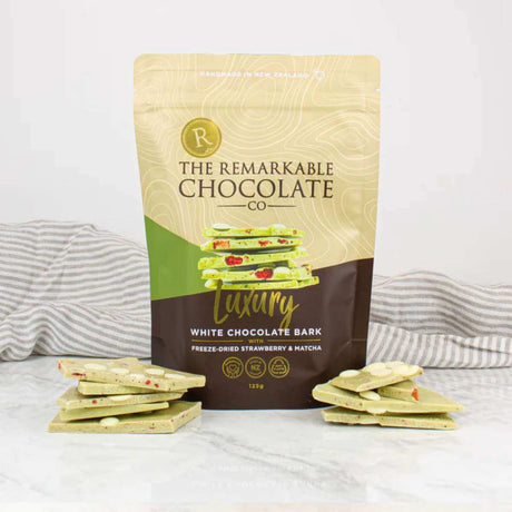 Strawberry Matcha Latte Luxury Bark - Funky Gifts NZ