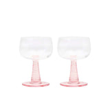 The Romy Wine Glasses Set of 2 - Blush - Funky Gifts NZ