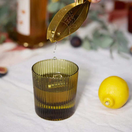 The Scout Lowball Glass Set of 2 - Olive - Funky Gifts NZ