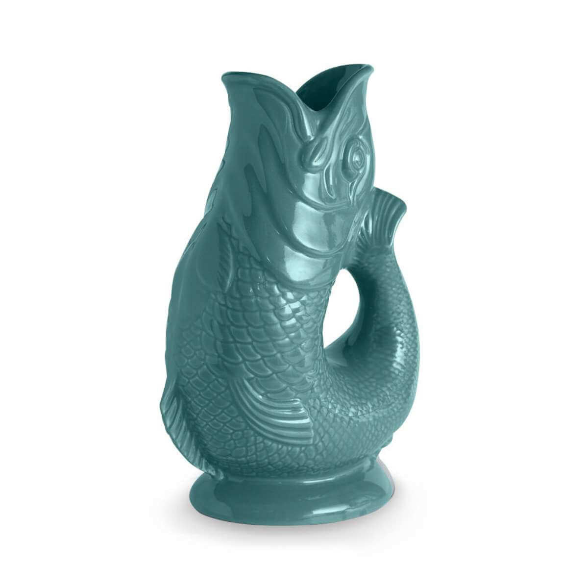 The Wade Fish Jug in Teal 1.2 Litre - Funky Gifts NZ