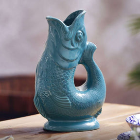 The Wade Fish Jug in Teal 1.2 Litre - Funky Gifts NZ