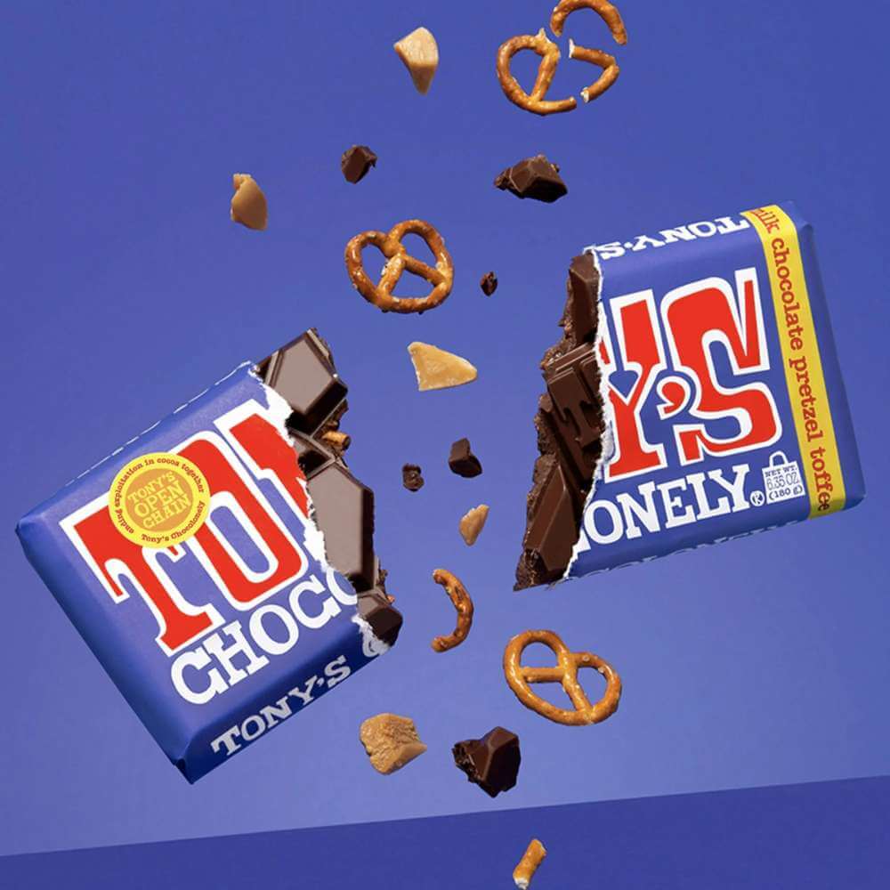 Tony's Chocolonely Milk Pretzel Toffee - Funky Gifts NZ