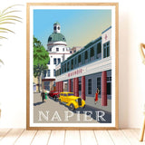 A4 Travel Poster - Napier - Funky Gifts NZ