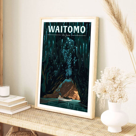 A4 Travel Poster - Waitomo Caves - Funky Gifts NZ