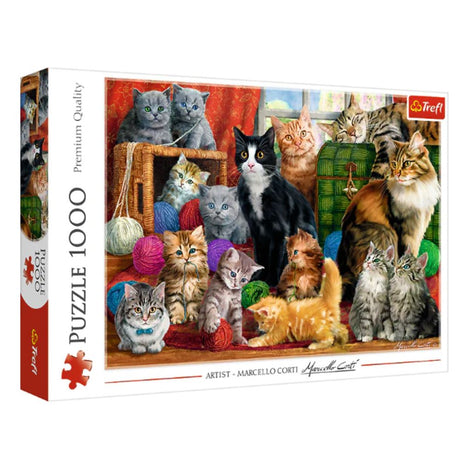 Trefl "1000" Puzzle- Feline Meeting - Funky Gifts NZ