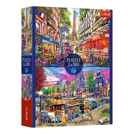 Trefl Puzzle 2x500 - European Capitals - Funky Gifts NZ