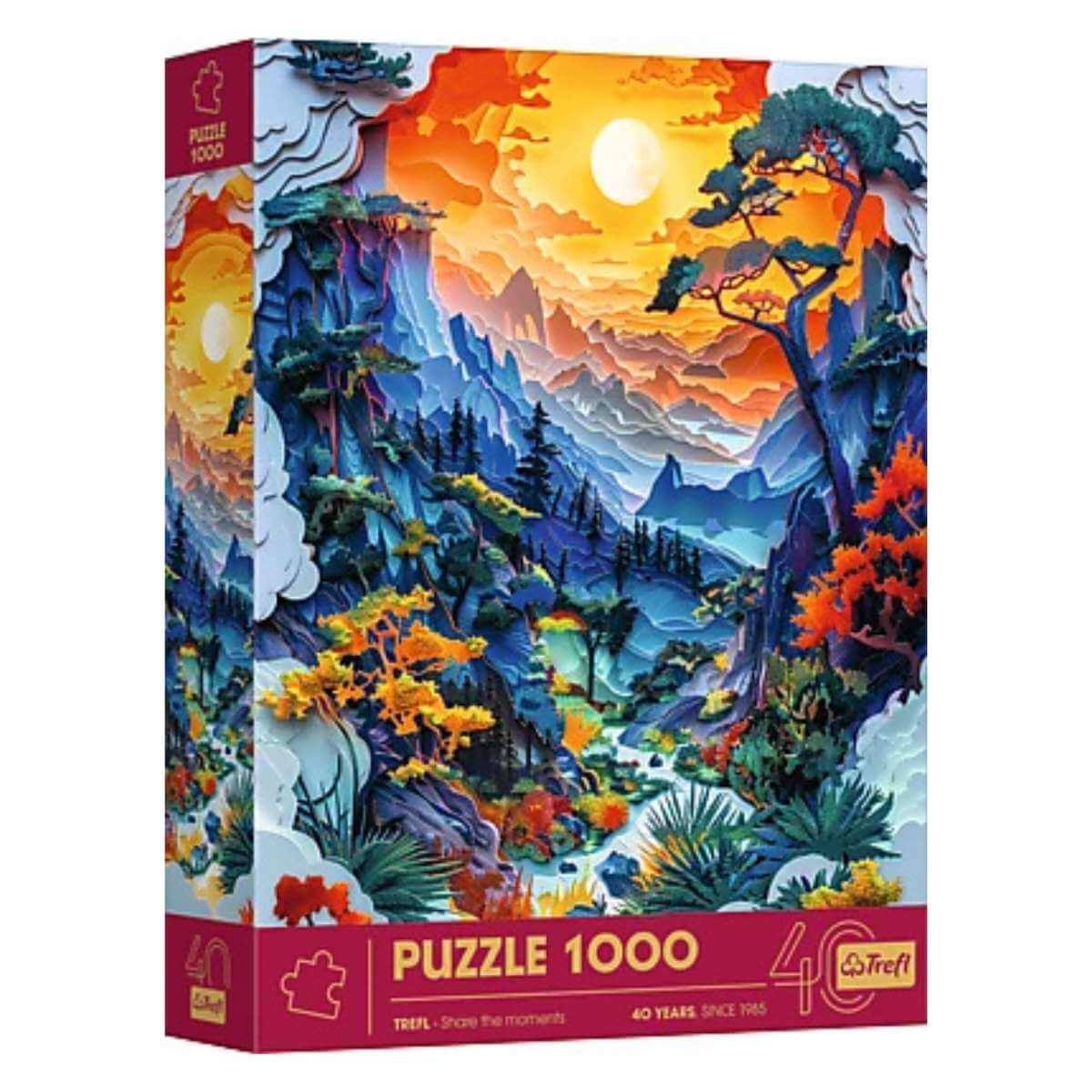 Trefl Puzzle "1000"- Paper Art: Valley - Funky Gifts NZ