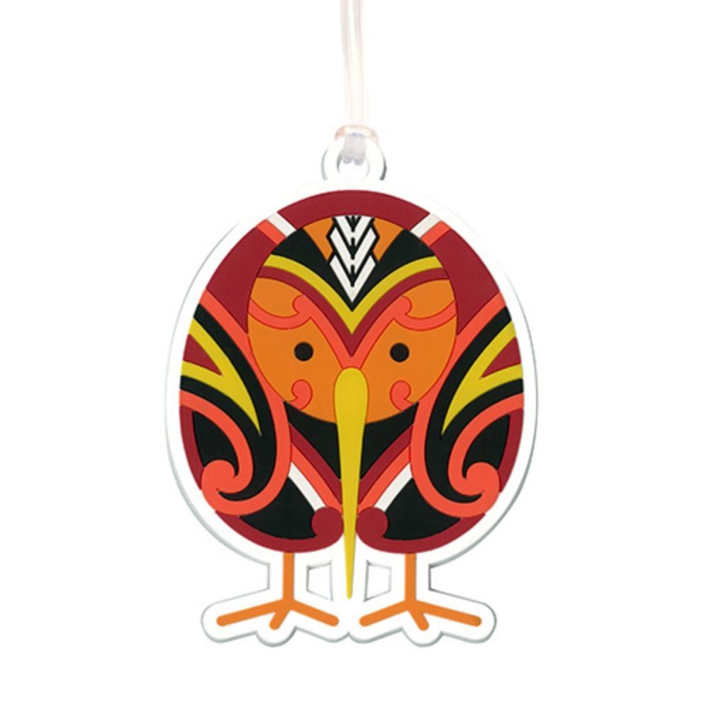 Tribal Kiwi Bag Tag - Funky Gifts NZ