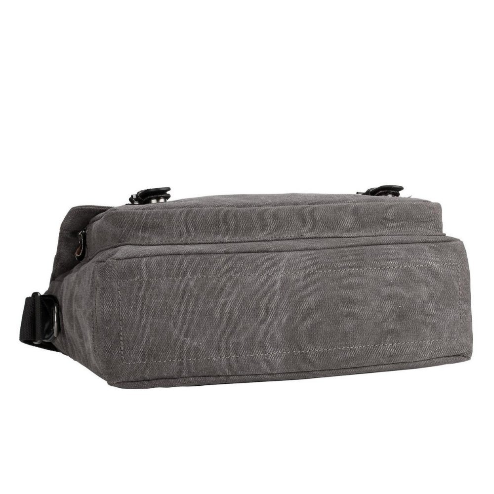 Troop London Classic Laptop Messenger Bag - Charcoal TRP0207 - Funky Gifts NZ