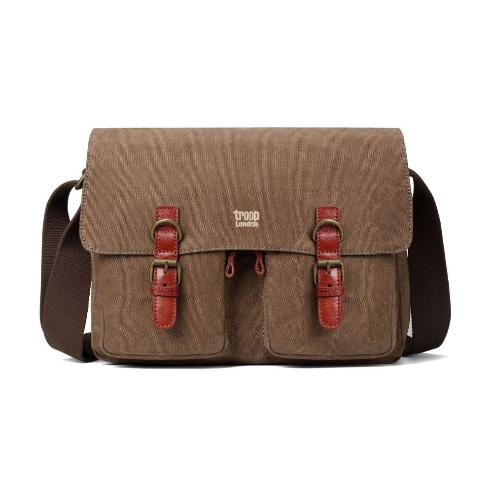 Troop Classic Messenger Bag - Brown TRP0210 - Funky Gifts NZ