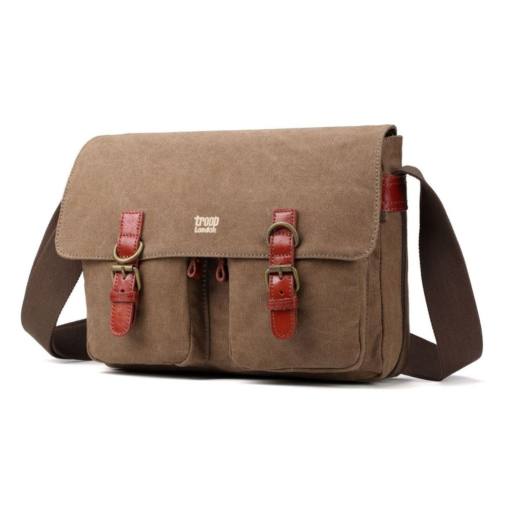 Troop Classic Messenger Bag - Brown TRP0210 - Funky Gifts NZ