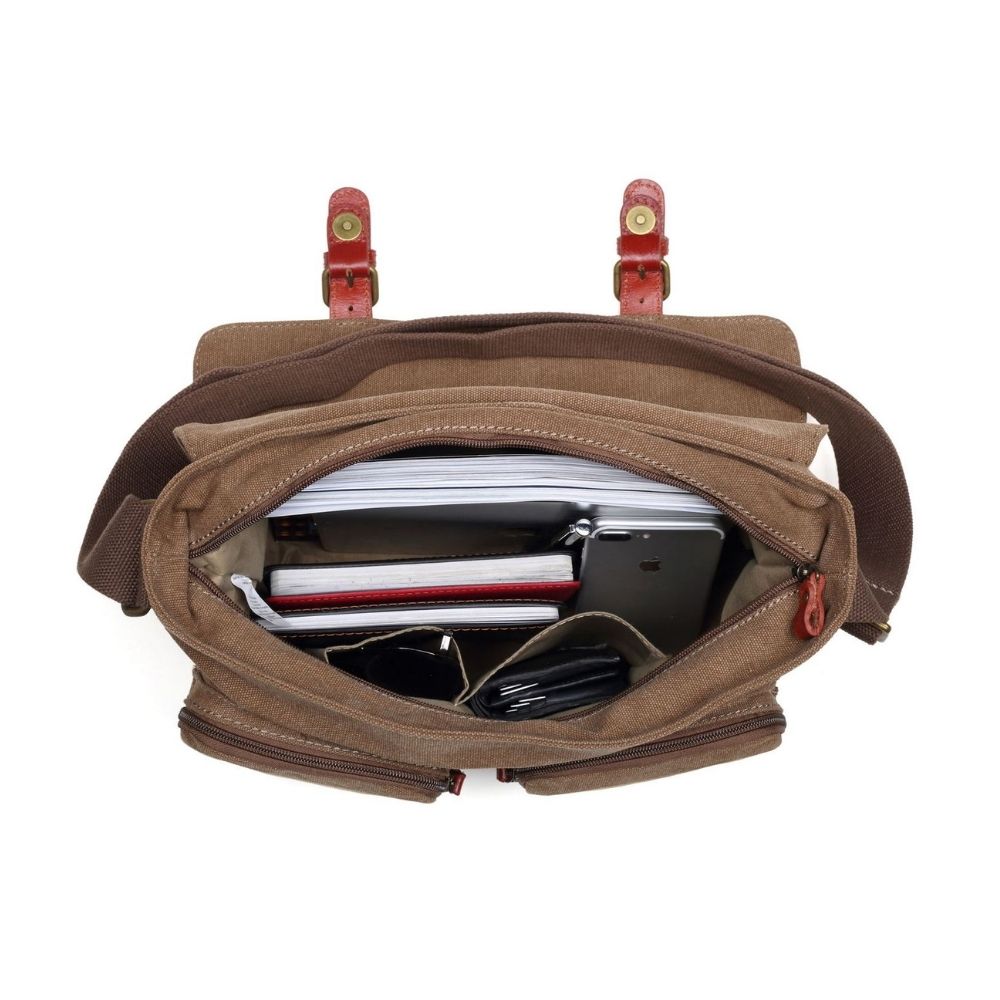 Troop Classic Messenger Bag - Brown TRP0210 - Funky Gifts NZ