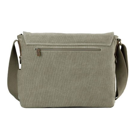 Troop London Classic Laptop Messenger Bag - Khaki TRP0207 - Funky Gifts NZ