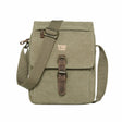 Troop London Classic Canvas Across Body Bag - Khaki TRP0211 - Funky Gifts NZ