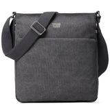 Troop London Classic Small  Zip Top Shoulder Bag - Charcoal TRP0237BK - Funky Gifts NZ