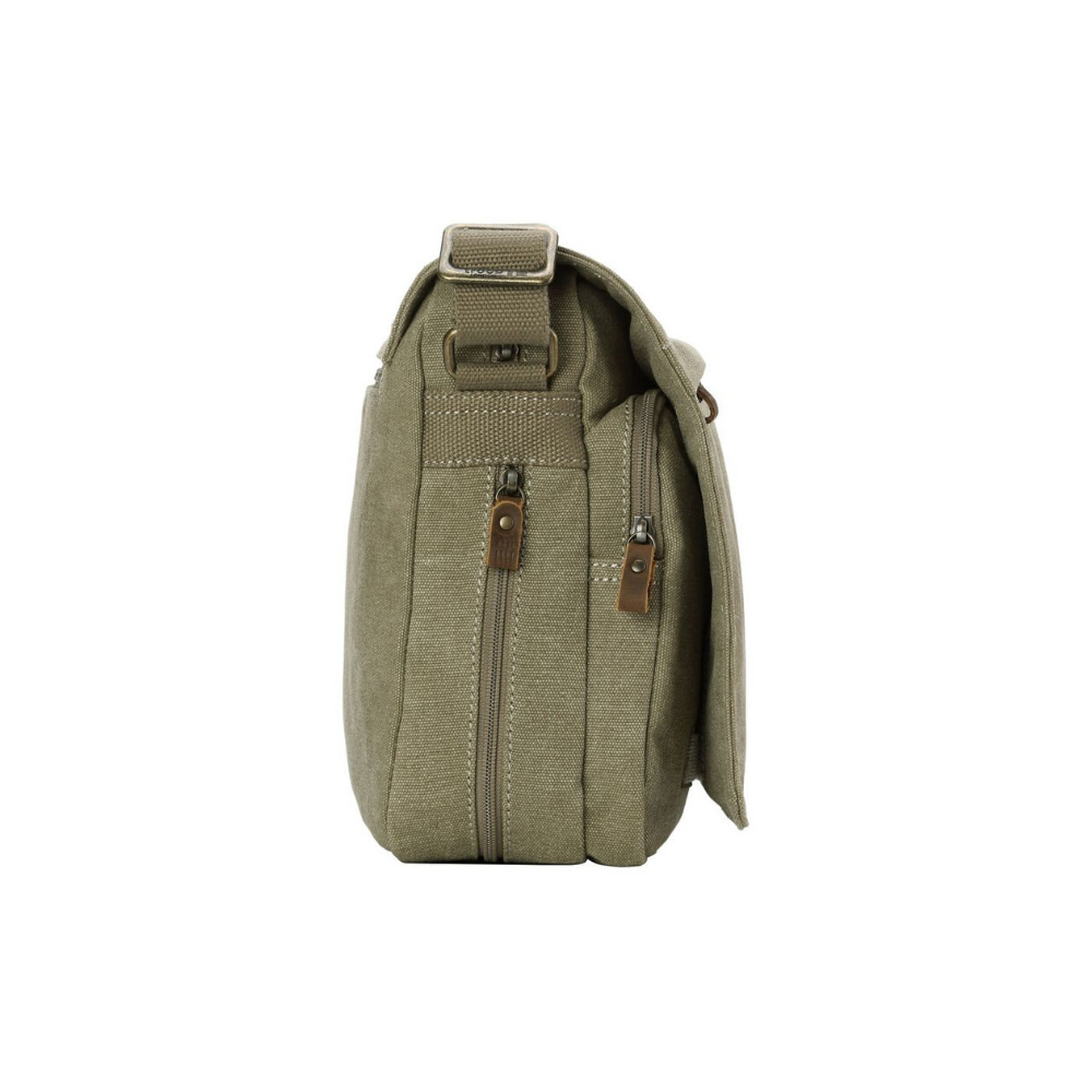 Troop Classic Laptop Messenger Bag LARGE - Khaki TRP0371 - Funky Gifts NZ