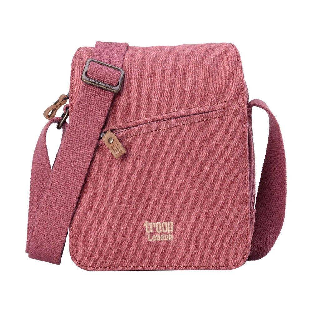 Troop Small Zip Front Cross Body Bag - Pink TRP0239PK - Funky Gifts NZ