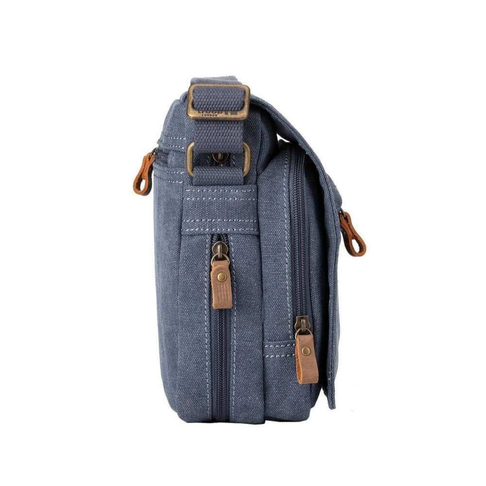Troop Small Zip Front Cross Body Bag - Blue TRP0239BL - Funky Gifts NZ