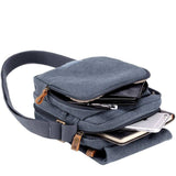 Troop Small Zip Front Cross Body Bag - Blue TRP0239BL - Funky Gifts NZ