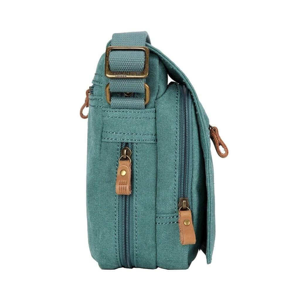 Troop Small Zip Front Cross Body Bag - Turquoise TRP0239TQ - Funky Gifts NZ