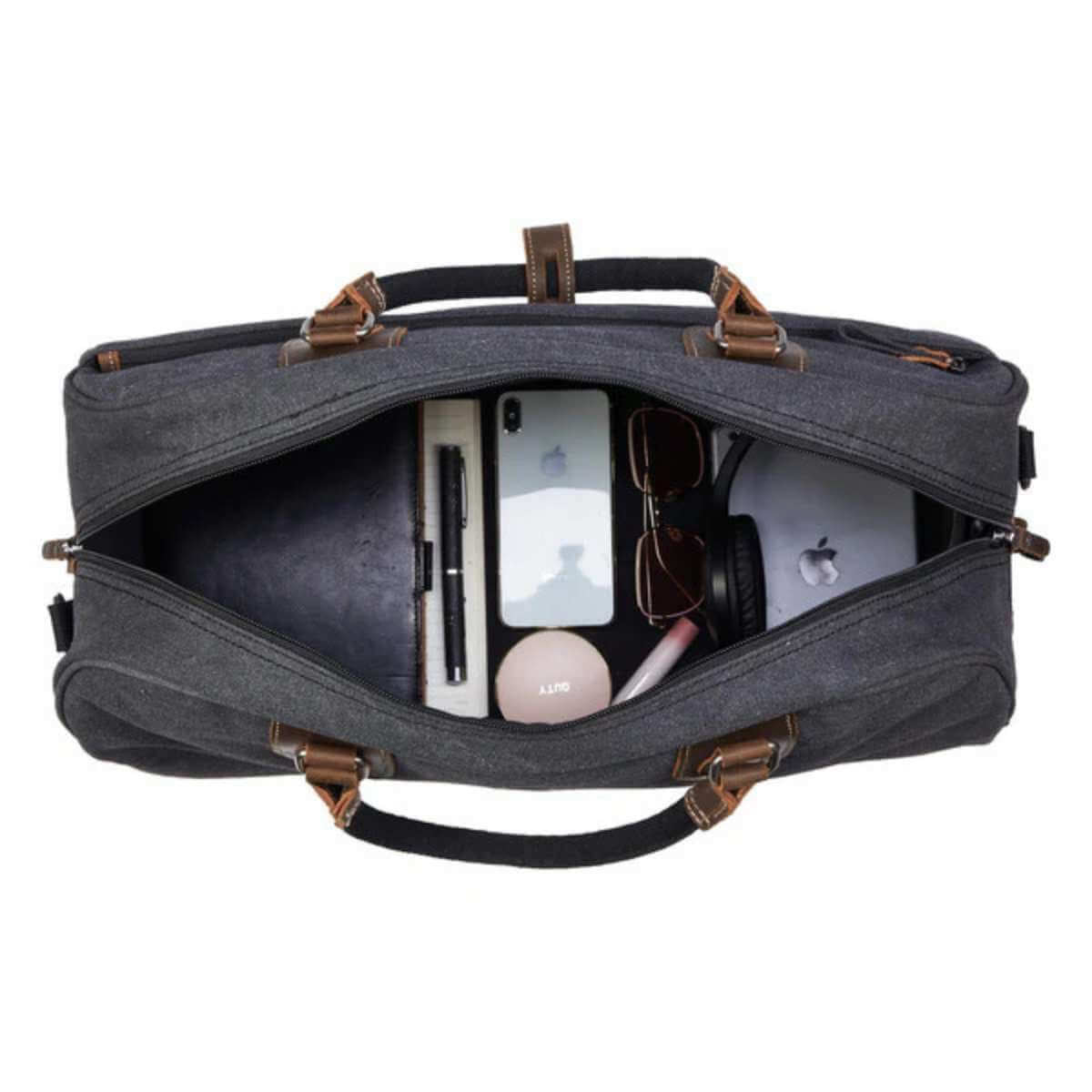 Troop London Classic Large Holdall - Black Wash TRP0263BW - Funky Gifts NZ