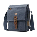 Troop London Classic Canvas Across Body Bag - Blue TRP0211 - Funky Gifts NZ