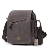 Troop Small Zip Front Cross Body Bag - Charcoal TRP0239BK - Funky Gifts NZ