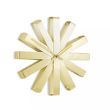 Umbra Ribbon Wall Clock - Brass - Funky Gifts NZ