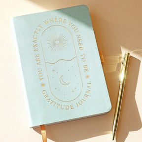 Vegan Leather Gratitude Journal - Where You Need To Be - Funky Gifts NZ