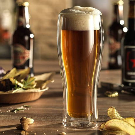 Vitals Double Wall Beer Glass - Funky Gifts NZ