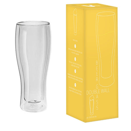 Vitals Double Wall Beer Glass - Funky Gifts NZ