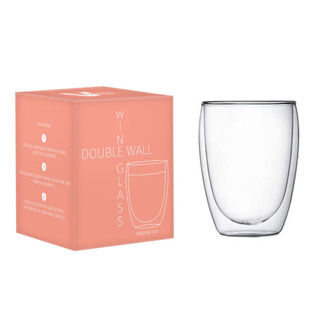 Vitals Double Wall Wine Glass - Funky Gifts NZ