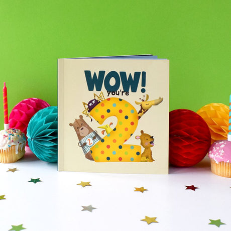 Birthday Book - WOW! You're 2 - Funky Gifts NZ