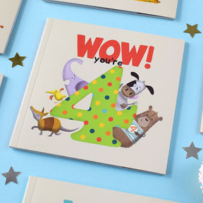 Birthday Book - WOW! You're 4 - Funky Gifts NZ