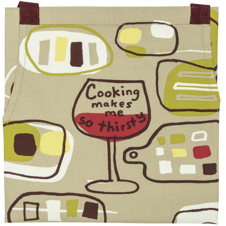 Apron - Cooking With Wine - Blue Q - Funky Gifts NZ