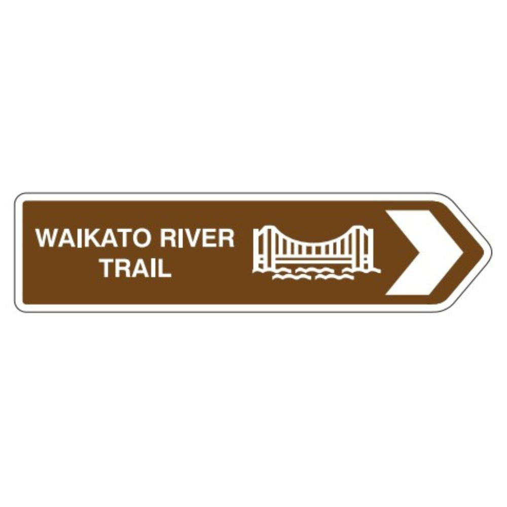 NZ Road Sign Magnet - Waikato River Trail (Bridge) - Funky Gifts NZ