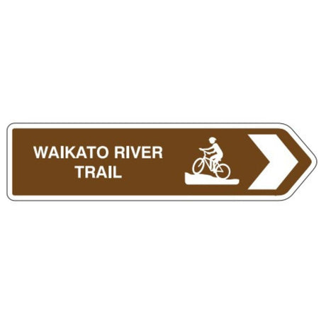 NZ Road Sign Magnet - Waikato River Trail (Bike) - Funky Gifts NZ