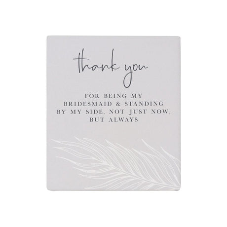 Wedding Verse - Thank You My Bridesmaid - Funky Gifts NZ