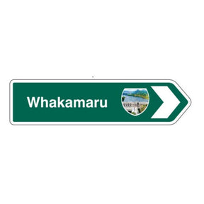 NZ Road Sign Magnet - Whakamaru (icon) - Funky Gifts NZ