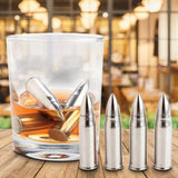 Whisky Stainless Steel Bullets - Funky Gifts NZ