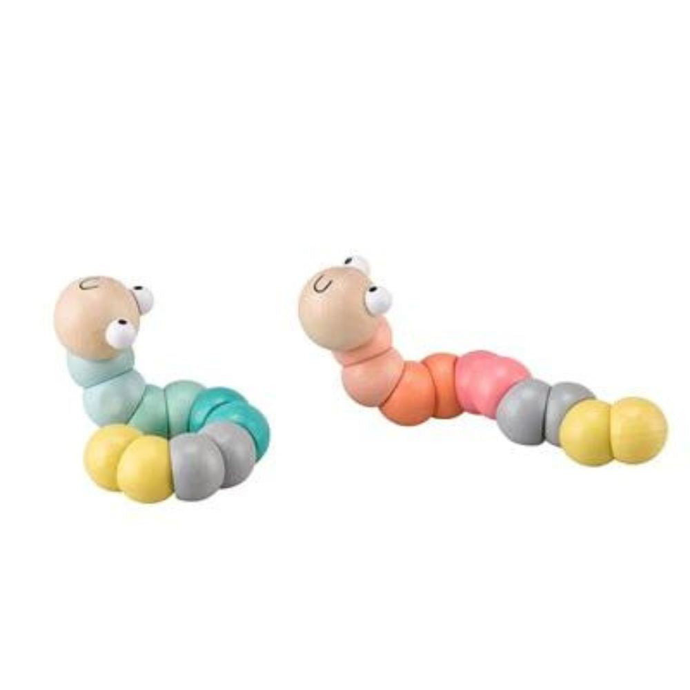 Wiggly Worm - Pastel - Funky Gifts NZ