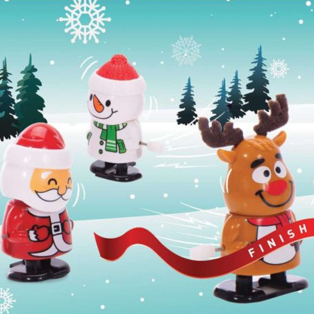 Wind Up Christmas Racers - Funky Gifts NZ