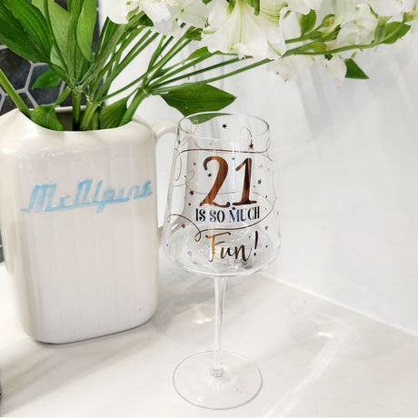 Wine Glass - 21 Is So Much Fun!Wine Glass 21 - Funky Gifts NZ